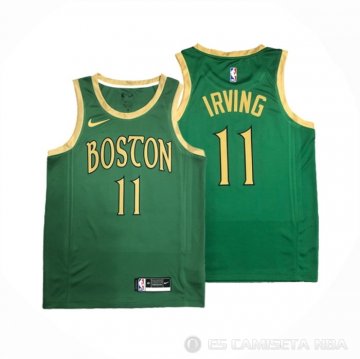 Camiseta Kyrie Irving #11 Boston Celtics Ciudad Verde