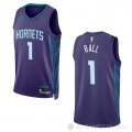 Camiseta LaMelo Ball #1 Charlotte Hornets Statement 2022-23 Violeta