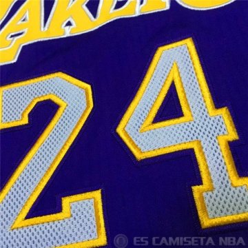 Camiseta Lakers Bryant Autentico #24 Purpura