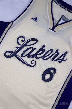 Camiseta Clarkson Christmas #6 Los Angeles Lakers Blanco