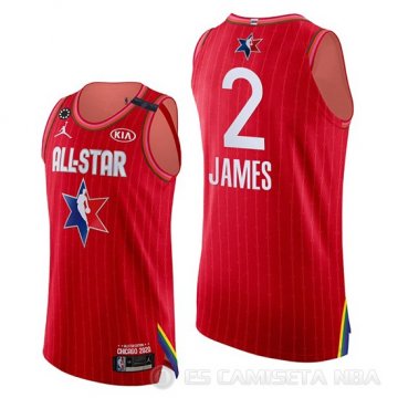 Camiseta Lebron James #2 All Star 2020 Western Conference Rojo