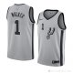 Camiseta Lonnie Walker #1 San Antonio Spurs Statement 2018 Gris2