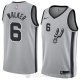 Camiseta Lonnie Walker #6 San Antonio Spurs Statement 2018 Gris