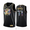 Camiseta Luka Doncic #77 Golden Edition Dallas Mavericks 2021-22 Negro