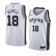 Camiseta Marco Belinelli #18 San Antonio Spurs Association 2018 Blanco2