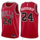 Camiseta Markkanen #24 Chicago Bulls Autentico 2017-18 Rojo