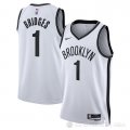 Camiseta Mikal Bridges #1 Brooklyn Nets Association 2022-23 Blanco