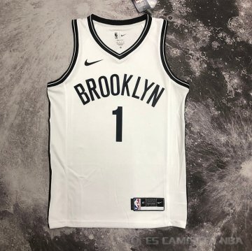 Camiseta Mikal Bridges #1 Brooklyn Nets Association 2022-23 Blanco