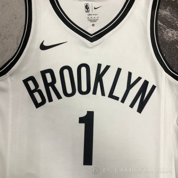 Camiseta Mikal Bridges #1 Brooklyn Nets Association 2022-23 Blanco