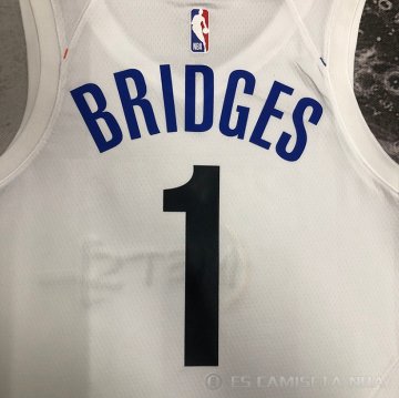 Camiseta Mikal Bridges #1 Brooklyn Nets Ciudad 2022-23 Blanco
