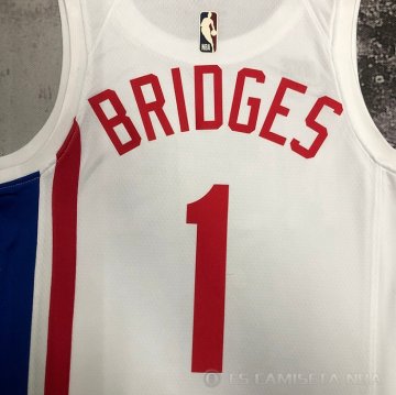 Camiseta Mikal Bridges #1 Brooklyn Nets Classic 2022-23 Blanco