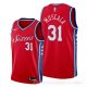 Camiseta Mike Muscala #31 Philadelphia 76ers Statement Rojo