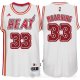 Camiseta Mourning #33 Miami Heat Retro Blanco