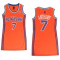 Camiseta Anthony #7 New York Knicks Mujer Naranja