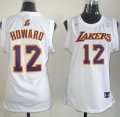 Camiseta Howard #12 Los Angeles Lakers Mujer Blanco