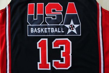 Camiseta Mullin #13 USA 1992 Negro