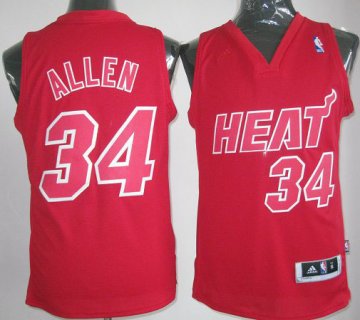 Camiseta Allen #34 Heats 2012 Navidad Rojo