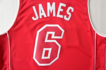 Camiseta James #6 Heats 2012 Navidad Rojo