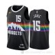 Camiseta Nikola Jokic #15 Denver Nuggets Ciudad Negro