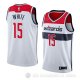 Camiseta Okaro White #15 Washington Wizards Association 2018 Blanco