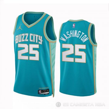 Camiseta P.J. Washington #25 Charlotte Hornets Ciudad 2023-24 Verde