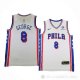 Camiseta Paul George #8 Philadelphia 76ers Association 2024-25 Blanco