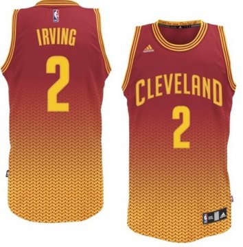 Camiseta Irving #2 Cavaliers Resuenan Moda Naranja Rojo