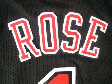 Camiseta Rose #1 Chicago Bulls Negro