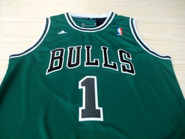 Camiseta Rose #1 Chicago Bulls Verde