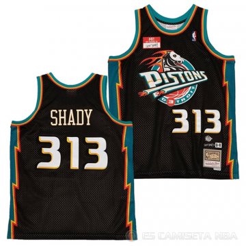 Camiseta Slim Shad X BR #313 Detroit Pistons Negro
