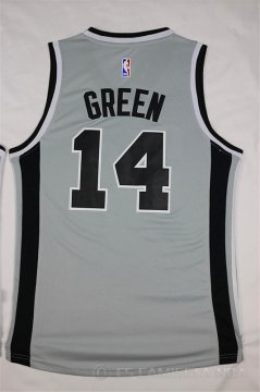 Camiseta Green #14 San Antonio Spurs Gris