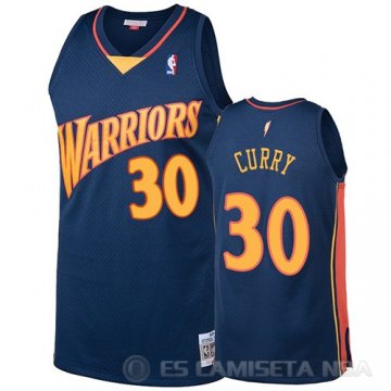 Camiseta Stephen Curry #30 Golden State Warriors 2009-10 Hardwood Classics Azul