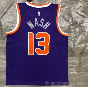 Camiseta Steve Nash NO 13 Phoenix Suns Icon Violeta