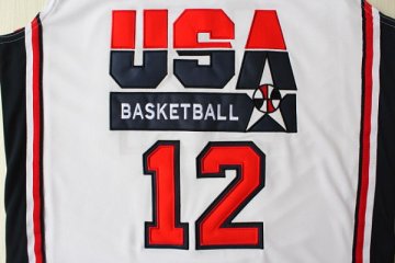 Camiseta Stockton #12 USA 1992 Blanco