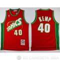 Camiseta Kemp Sonics #40 Seattle SuperSonics Rojo