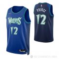 Camiseta Taurean Prince NO 12 Minnesota Timberwolves Ciudad 2021-22 Azul