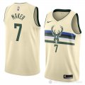 Camiseta Thon Maker #7 Milwaukee Bucks Ciudad 2018 Crema