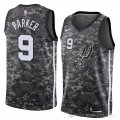 Camiseta Tony Parker #9 San Antonio Spurs Ciudad 2018 Gris