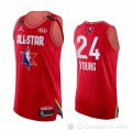 Camiseta Trae Young #24 All Star 2020 Atlanta Hawks Autentico Rojo