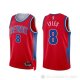 Camiseta Trey Lyles NO 8 Detroit Pistons Ciudad 2021-22 Rojo