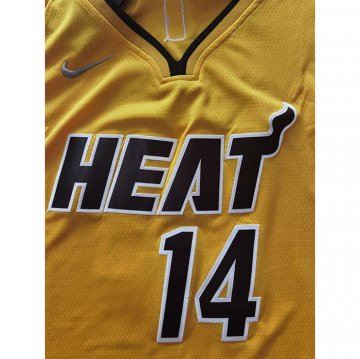 Camiseta Tyler Herro NO 14 Miami Heat Earned 2020-21 Oro