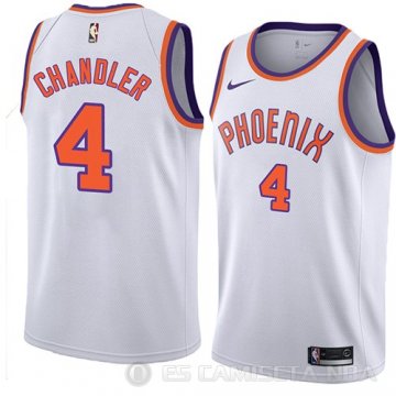 Camiseta Tyson Chandler #4 Phoenix Suns Hardwood Classic 2018 Blanco