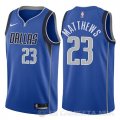 Camiseta Wesley Matthews #23 Dallas Mavericks Icon 2018 Azul