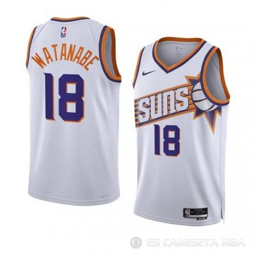 Camiseta Yuta Watanabe #18 Phoenix Suns Association 2023-24 Blanco