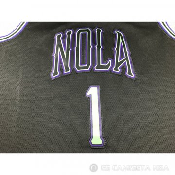 Camiseta Zion Williamson #1 New Orleans Pelicans Ciudad 2023-24 Negro