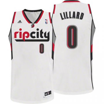 Camiseta retro Lillard #0 Portland Trail Blazers Blanco