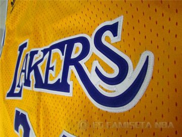 Camiseta retro O neal #34 Los Angeles Lakers Amarillo