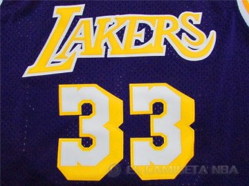 Camiseta retro abdul jabbar #33 Los Angeles Lakers Purpura
