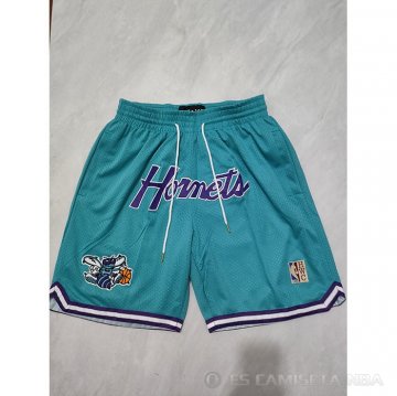 Pantalone Charlotte Hornets Retro Just Don Verde