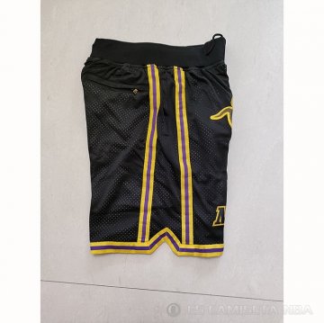 Pantalone Los Angeles Lakers Kobe Bryant 24 Mamba Negro